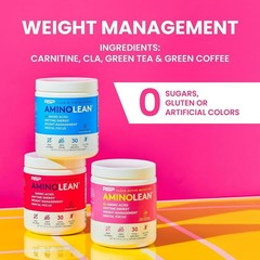 Pre Workout Amino Energy Powder Pink Lemonade Vegan BCAA Drink Mix 30 Servings