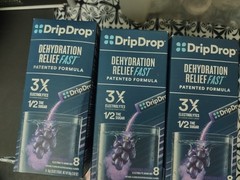 DripDrop Concord Grape Dehydration Relief Packets X13 BB 5/26
