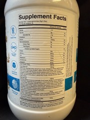 1.93lb Liv Body VEGAN Lean Protein Powder Oatmeal Cream Cookie Inulin Pea Protei