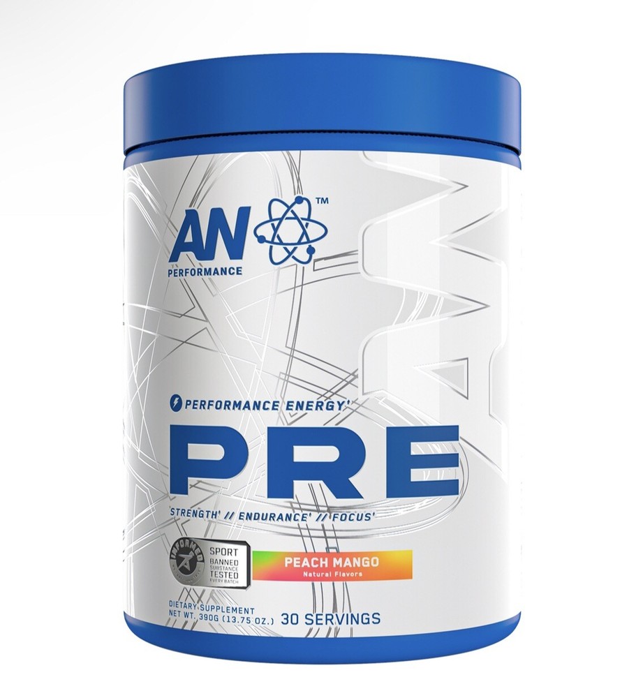 AN Performance – Pre Workout – Peach Mango – 30 Servings