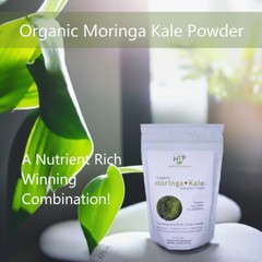 ORGANIC MORINGA & KALE POWDER COMBO – Energy Endurance Vitality – 4 oz Pure