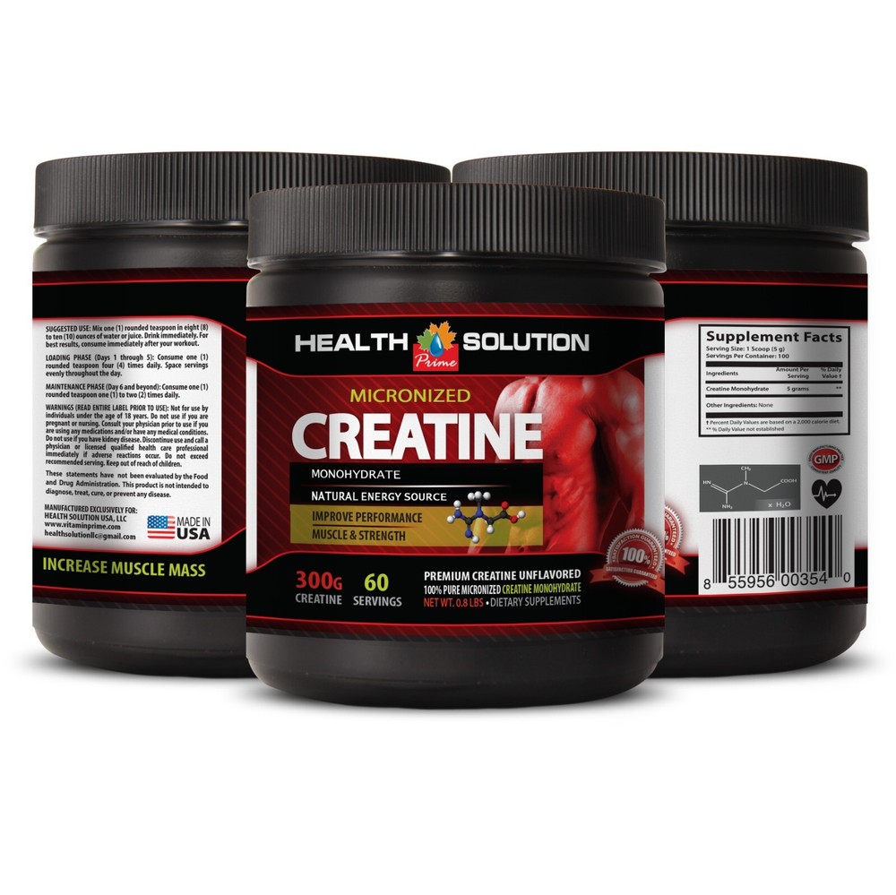 Boost Recovery Time – GERMAN MICRONIZED CREATINE 3000mg – Creatine 1000 1 Bottle