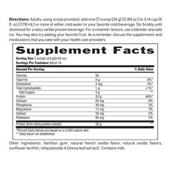 Sugar Free Vanilla Whey Protein Powder, 11.8 oz – Low Carb, High Protein Supplem