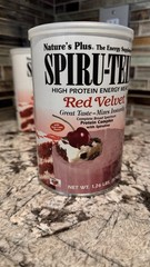 Nature’s Plus Spiru-tein Red Velvet High Protein Energy Meal 1.26 Lbs x 3packs