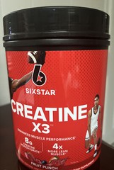 Six Star Creatine X3 Enhances Muscles & Strength, Fruit Punch – 2.18 lbs.