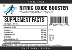 Nitric Oxide Booster Supplement 1500mg L-Arginine L-Citrulline for Blood Flow