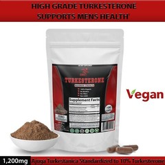 PURE TURKESTERONE 1200mg (Ajuga Turkestanica) Standardized to 10% 100 Caps BEST