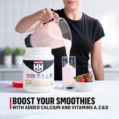 Muscle Milk Genuine Protein Powder, Vanilla Crème, 1.93 Pounds, 12 Servings, 32G