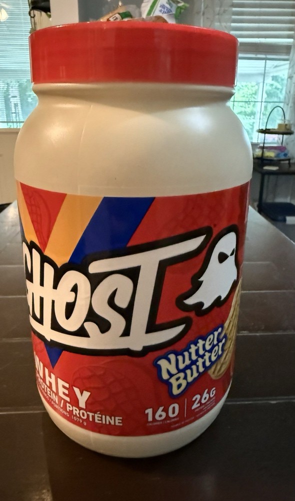 GHOST Whey Protein Powder Nutter Butter Flavor 26g, exp 10/27