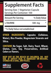 anti inflammatory supplement – L-TAURINE 500MG 1B 1B – taurine