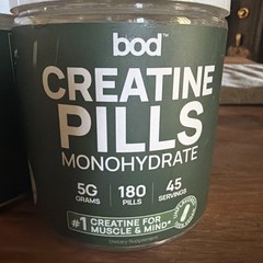 2 Pack BOD Creatine Monohydrate Capsules – 45 Servings 180 Caps (EXP:07/27)