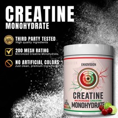 Ekkovision Creatine Monohydrate Powder, Micronized, Cherry Limeade, Pre Worko…