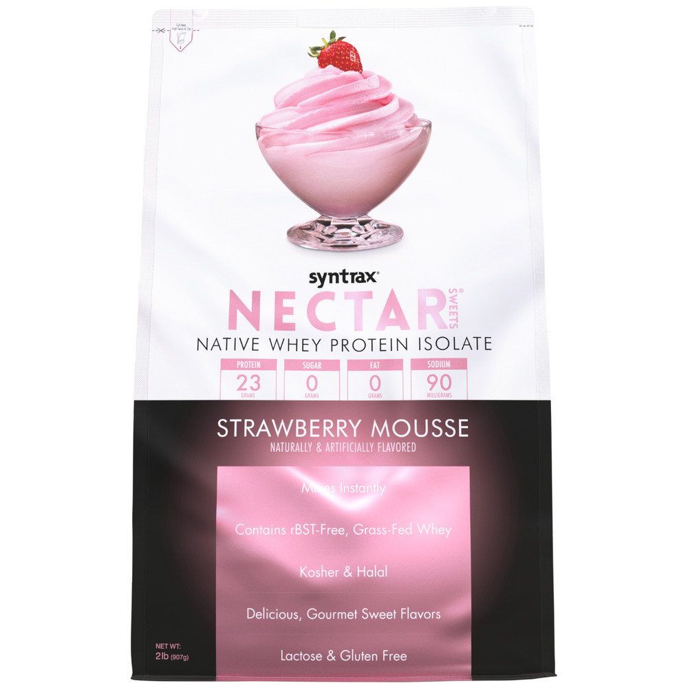 Syntrax Nectar Sweets 2lb Protein Powder – Strawberry Mousse