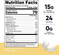 Pantry Organic Egg White Protein Powder (1 LB) – Gmo-Free, Gluten-Free