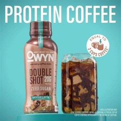 OWYN Only What You Need Double Shot Dairy Free Keto Protein Coffee Shake Mocha L