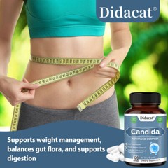 Candida Advanced Probiotic Support Intestinal Health Bacterial Balance 120 Count
