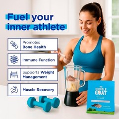 Grass Fed Whey Protein Powder Vanilla 1.5 lb – Made from Goat Milk, Easy to D…