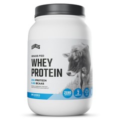 Levels Grass Fed Whey Protein Powder, No Artificials, 25G of Protein, Unflavo…