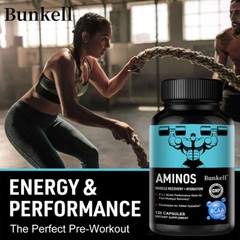 BCAA Energy Pre Workout Capsules & Performance Enhancer, Muscle Growth