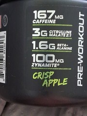 BUCKED UP OVERTIME CRISP APPLE PRE-WORKOUT 25 SER. NEW Exp. 02/2027