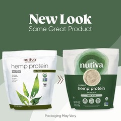 Nutiva Usda Organic Cold-Pressed Hemp Seed Plant Protein Power 3 Pound Fiber