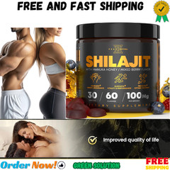 Shilajit Gummies with Manuka Honey – Increases Energy & Endurance,100mg 60 Coun