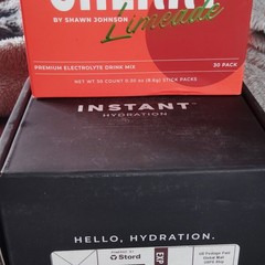 Instant Hydration Cherry Limeade Electrolyte Powder Stick Packs 30, Keto