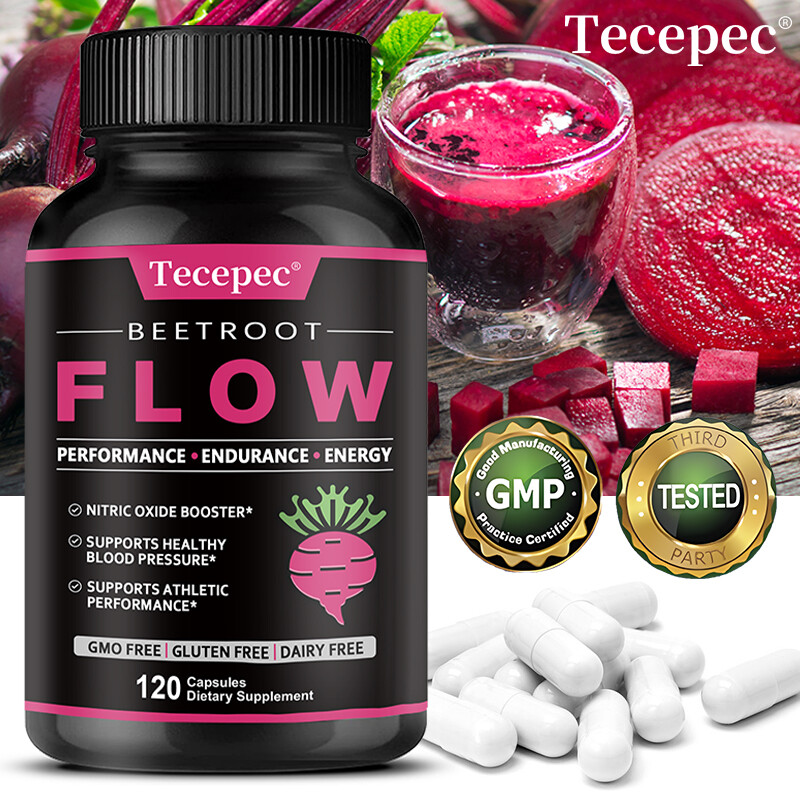 Organic Beet Root Powder Capsule 1300mg per serving Aids in Healthy Circulation