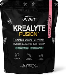 Organics Ocean Krealyte Fusion Creatine Powder Electrolytes Muscle 30 Servings