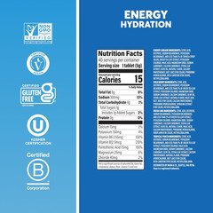 Nuun Energy Electrolyte Tablets Caffeine Mixed Flavors, 40 Servings