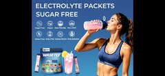 WASETLY Electrolyte Hydration Powder Sugar Free 30 Sticks Variety Flavors