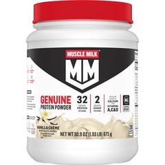 Muscle Milk Genuine Protein Powder, Vanilla, 32g Protein, 1.9lb, 30.9oz