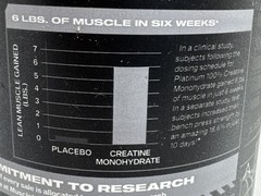 MuscleTech Platinum 100% Creatine Monohydrate Unflavored 400 g Exp 8/11/2028-US