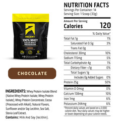 Ascent 100% Whey Protein Powder – Post Workout 1 Pound (Pack of 1)