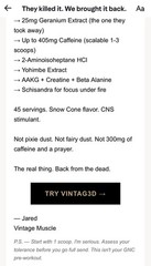 Vintag3D Ultimate Pre-Workout Matrix W/Geranium By Vintage Muscle💪🏛️🧪💥🍧