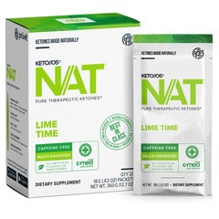 PRUVIT Keto OS NAT LIME TIME Caffeine Free 20 Pack Sealed New Free Shipping