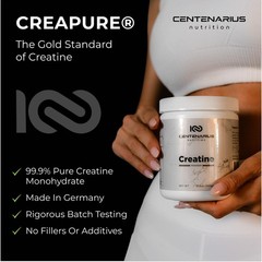 Creapure® Creatine Monohydrate Powder Unflavored 300g | Micronized Creatine S…