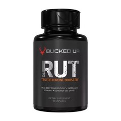 BUCKED UP RUT TESTOSTERONE BOOSTER 90Caps 30Serv Hormone Balance Mood, FS!