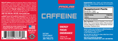 Prolab Caffeine Tablets 200mg – 300ct. | Energy Support, Helps Enhance Endurance