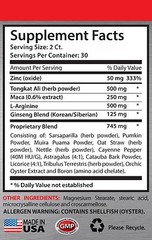 Super Hard Male Tablets – Longjack 2170mg – Organic Maca Powder 2B