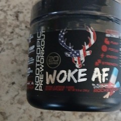 Bucked Up Woke AF Pre-Workout Powder Rocket Pop High Stimulant 20 Serv 8.6oz