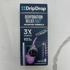 DripDrop Dehydration Relief Fast 3 Boxes = 24 Berry Electrolyte Sticks EX 06/26+