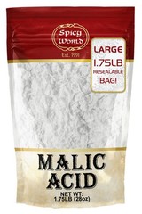 Spicy World Malic Acid Powder 1.75 LB (28oz) – Food Grade, Crystals, Tart Flavor
