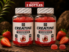 Creatine Monohydrate Gummies – Muscle, Stamina, & Recovery – Sugar-Free – 120ct