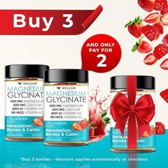 Magnesium Glycinate Gummies with Ashwagandha, L-Theanine – 500mg Magnesium Glyci