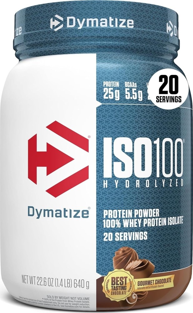 Dymatize ISO100 Whey Protein Isolate Gourmet Chocolate 20 Servings