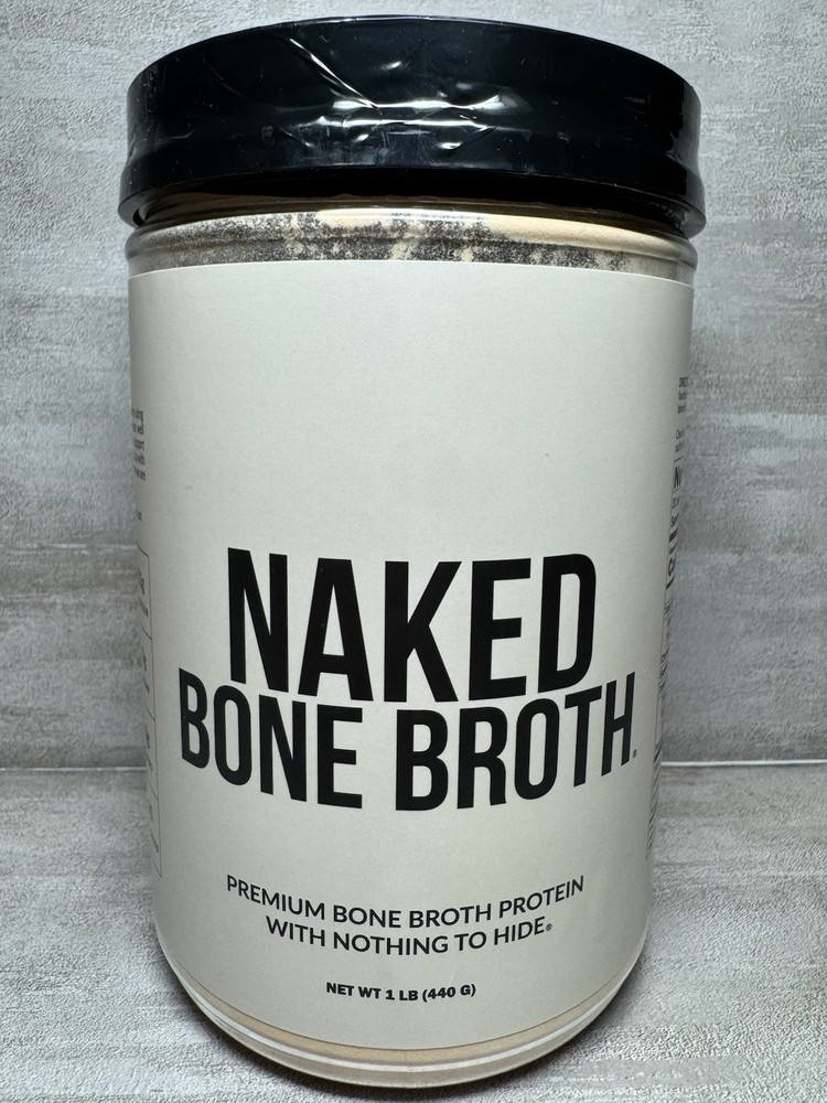 Naked Nutrition Bone Broth Protein Powder Savory 1lb Dairy-Free Gluten-Free