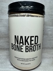 Naked Nutrition Bone Broth Protein Powder Savory 1lb Dairy-Free Gluten-Free