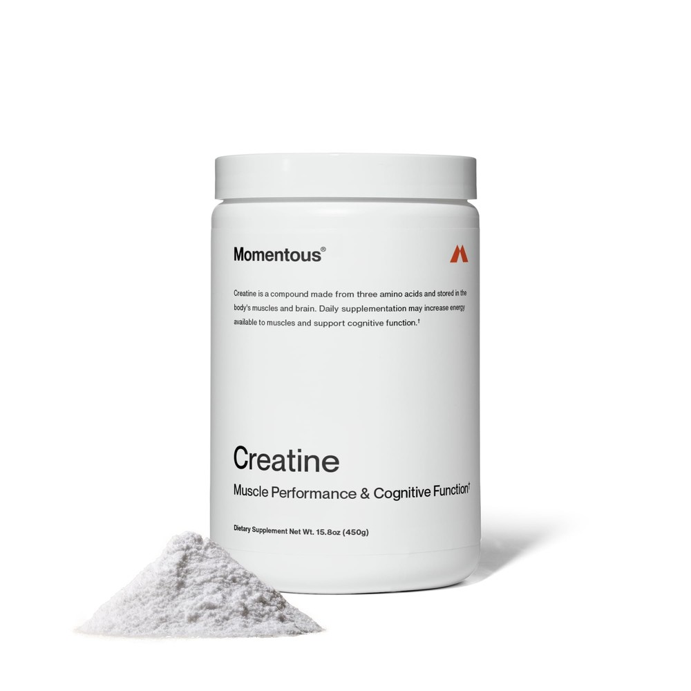 Momentous Creatine Monohydrate Powder 90 Servings Supports Muscle Recovery