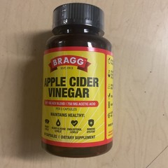 BRAGG Apple Cider Vinegar 90 Capsules – 750 Mg Acetic Acid EXP 05/2028 NEW